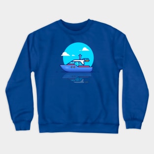 Speed Boat Crewneck Sweatshirt